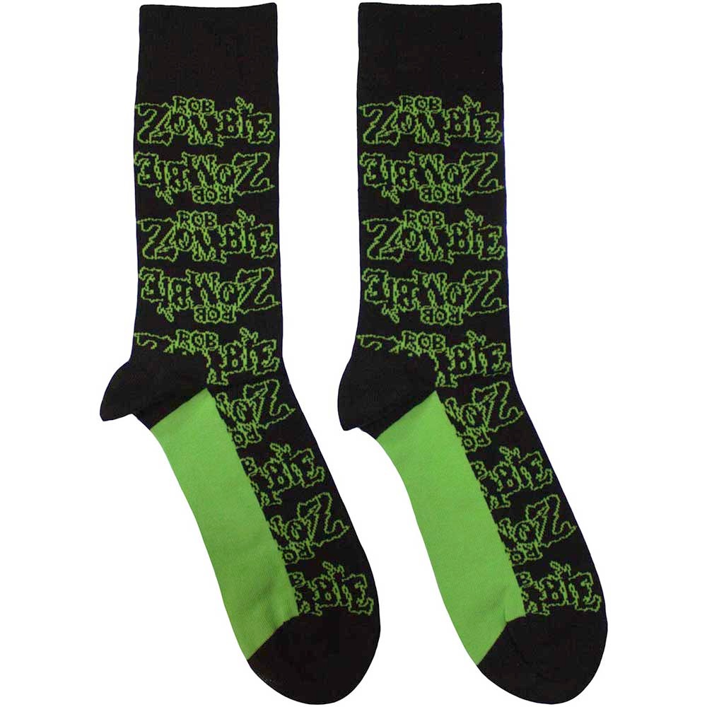 Rob Zombie - Logo Repeat Sokken - EU 40-45 - Zwart